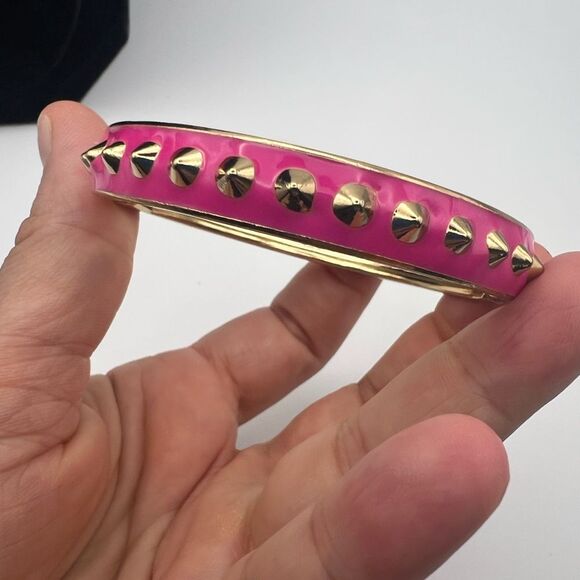 Pink and Gold Studded Bangle - Picture 1 of 4